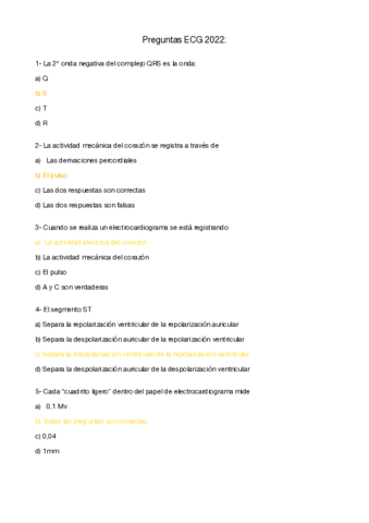 Respuetas ECG