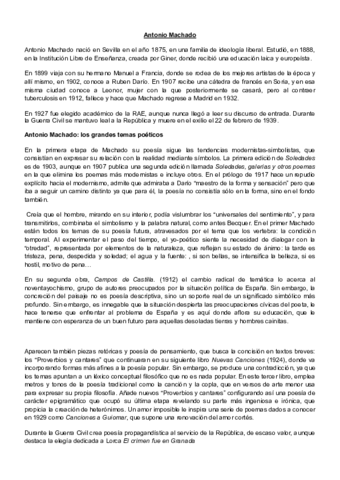 POESÍA Antonio Machado