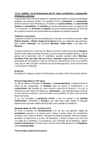 POESÍA g27 entre tradición y vanguardia