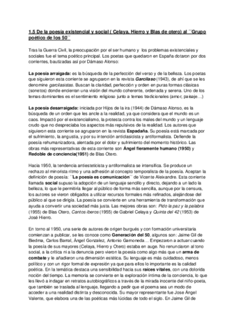 POESÍA generación de los 50