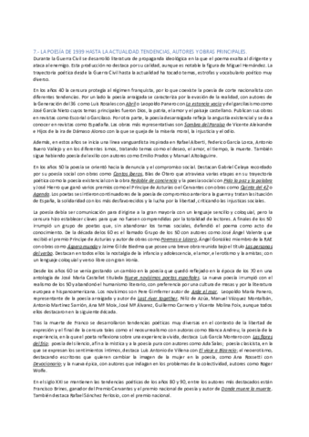 T.7 La poesía de 1939 - actualidad