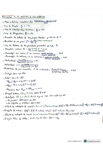 La química y sus cálculos