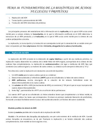 Tema 10 FUNDAMENTOS DE LA BIOSÍNTESIS DE ÁCIDOS NUCLEICOS Y PROTEÍNAS.pdf