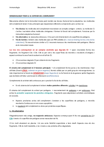 IMMUNOLOGIA TEMA 6 - SISTEMA DEL COMPLEMENT.pdf