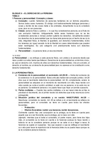 DERECHO CIVIL TEMA 4 - Gloria Díaz