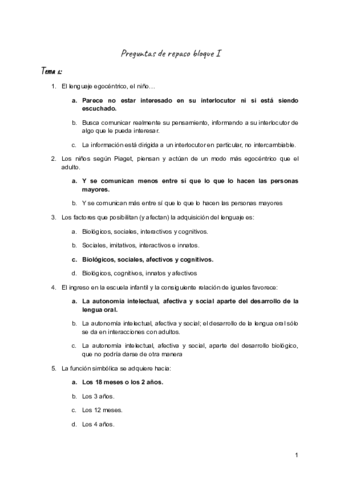 Preguntas De Repaso Bloque I 1 Pdf