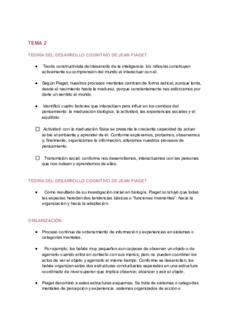 PSICOLOGIA DE LA EDUCACION TEMA 2