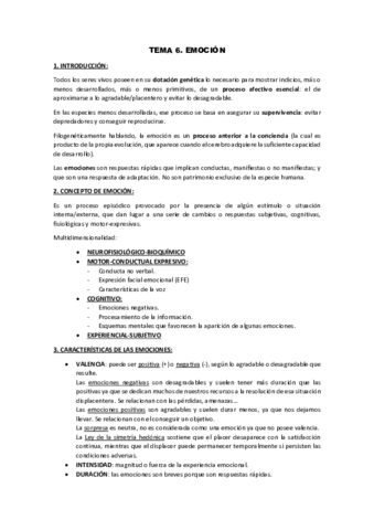 RESUMEN TEMA 6 PSICOLOGIA