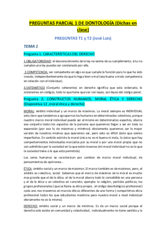 Preguntas 1er Parcial Deontología 22-23