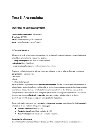 Tema 5 - románico 