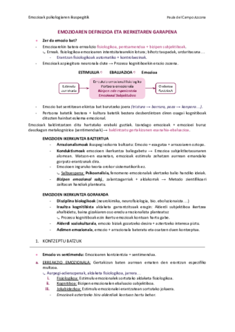 1. GAIA. Emozioak psiko. ikuspegitik.