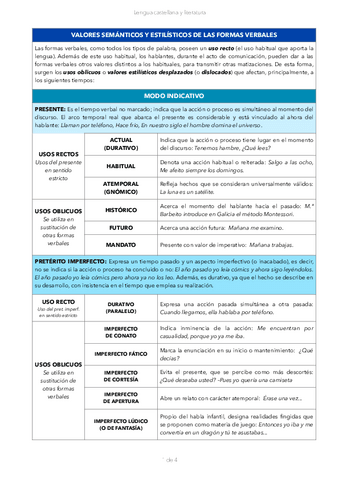 Valores expresivos del verbo