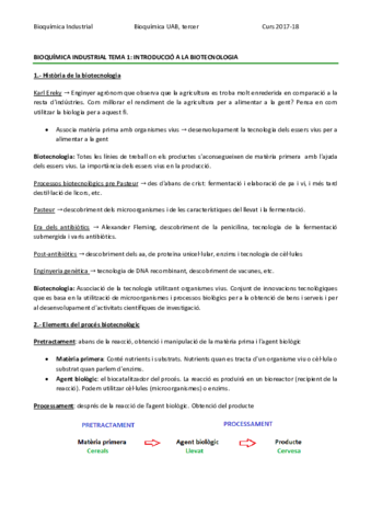 BIOQUÍMICA INDUSTRIAL TEMA 1 - INTRODUCCIÓ A LA BIOTECNOLOGIA.pdf