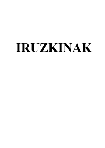 IRUZKINAK 1-13 (2 orritan bakoitza)