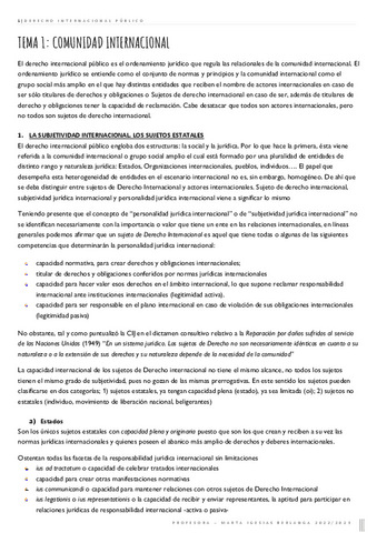 Tema 1 - D. Internacional Público