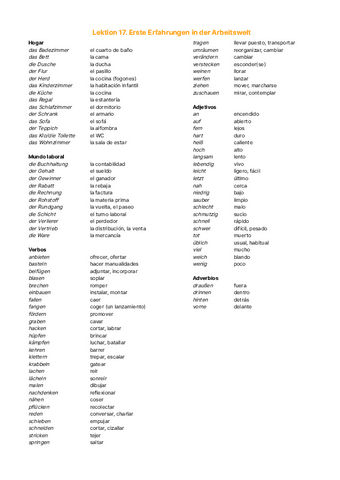 Vocabulario Tema 17