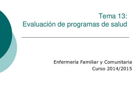 Tema 13  Evaluación de programas de salud 2014.pdf