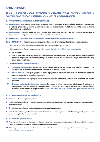 RF-TEMA-2-RADIOFARMACOS.-DEFINCION-Y-CARACTERISTICAS.-SINTESIS-MARCAJE-Y-CONTROLES-DE-CALIDAD.-PRESENTACION-Y-VIAS-DE-ADMINISTRACION..pdf