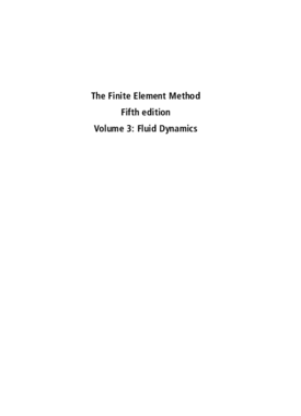 The Finite Element Method Vol3 - Fluid Dynamics - R. Taylor.pdf