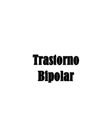 Trastorno Bipolar. Trabajo de investigación.pdf