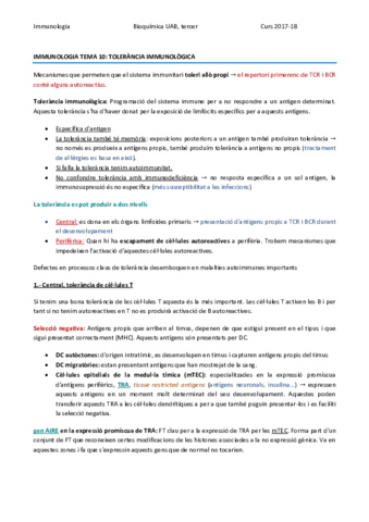 IMMUNOLOGIA TEMA 10 - TOLERÀNCIA.pdf
