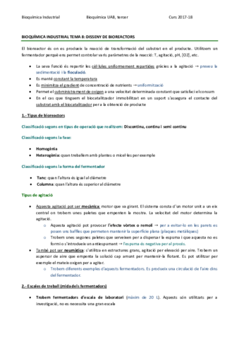 BIOQUÍMICA INDUSTRIAL TEMA 8 - DISSENY DE BIOREACTORS.pdf