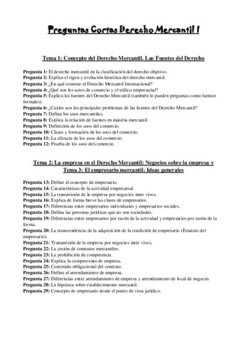 Preguntas Cortas Derecho Mercantil I.pdf