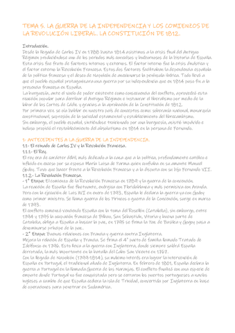 TEMA 5. LA GUERRA DE LA INDEPENDENCIA Y LOS COMIENZOS DE LA REVOLUCIÓN LIBERAL. LA CONSTITUCIÓN DE 1812..pdf