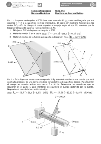 Respuestas de la Serie nº 3 Problemas Propuestos Equilibrio de Cuerpos Rígidos Entramados y Máquinas Invierno 2013 2014.pdf