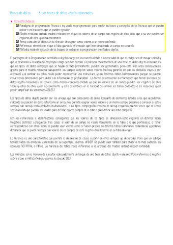 8. Las bases de datos objeto relacionales.pdf