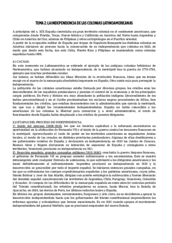 Historia-La independencia de las colonias americanas.pdf