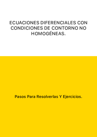 ECUACIONES DIFERENCIALES CON CONDICIONES DE CONTORNO NO HOMOGÉNEAS..pdf