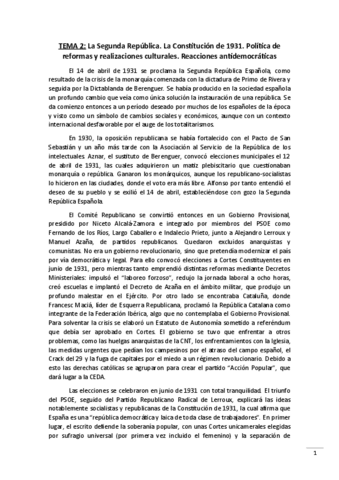 TEMA-2-La-Segunda-Republica.-La-Constitucion-de-1931.-Politica-de-reformas-y-realizaciones-culturales.-Reacciones-antidemocrati.pdf