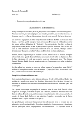 Exemple dexamen de Fr. B1 2017-18- Compréhension de lécrit.pdf