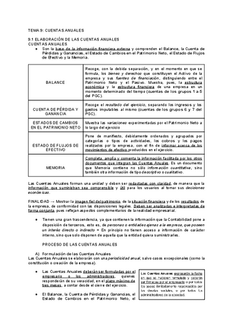 Tema 9 Cuentas Anuales Contabilidad Pdf