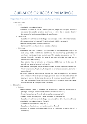 Críticos y Paliativos - Preguntas de exámenes anteriores..pdf
