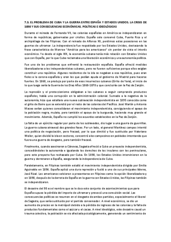 7.3.-EL-PROBLEMA-DE-CUBA-Y-LA-GUERRA-ENTRE-ESPANA-Y-ESTADOS-UNIDOS.-LA-CRISIS-DE-1898-Y-SUS-CONSECUENCIAS-ECONOMICAS-POLITICAS-E-IDEOLOGICAS.pdf