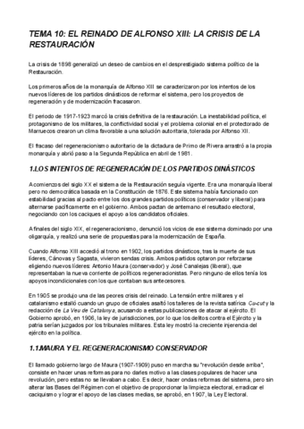 TEMA 10: EL REINADO DE ALFONSO XIII: LA CRISIS DE LA RESTAURACIÓN.pdf
