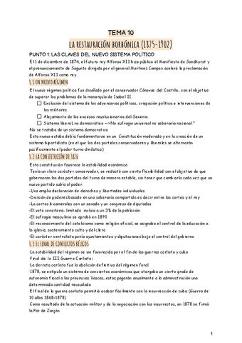 La restauración Borbónica (tema 10).pdf