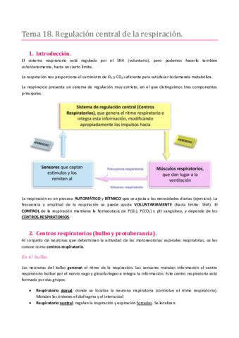 TEMA 18. SISTEMA RESPIRATORIO. REGULACIÓN CENTRAL DE LA RESPIRACIÓN.pdf