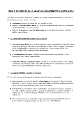 TEMA 7 DERECHO BAJO MEDIEVAL DE LOS TERRITORIOS HISPÁNICOS.pdf