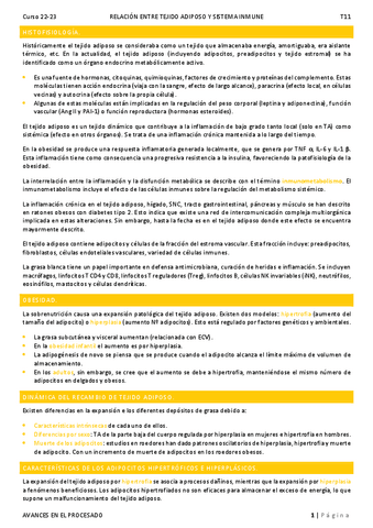 T11. Relación entre Tejido adiposo y Sistema Inmune.pdf