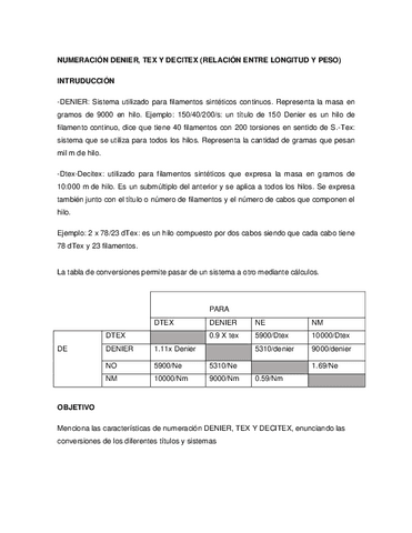 NUMERACION-DENIER-TEX-Y-DECITEX-RELACION-ENTRE-LONGITUD-Y-PESO.pdf