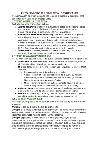 Apuntes literatura tema 2-TEATRO  DESDE PRINCIPIOS DE SIGLO XX HASTA 1939.pdf