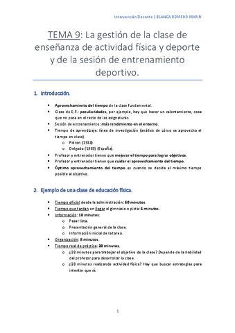T-9 La gestión de la clase de enseñanza de actividad física y deporte y de la sesión de entrenamiento deportivo.pdf