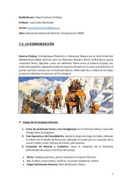 Tema 3 (La Romanización) - Historia del Derecho.pdf