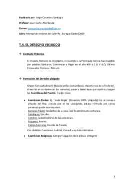 Tema 4 (El Derecho Visigodo) - Historia del Derecho.pdf