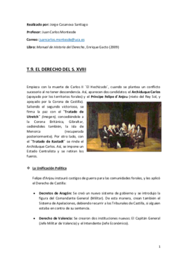 Tema 9 (El Derecho del S. XVIII) - Historia del Derecho.pdf