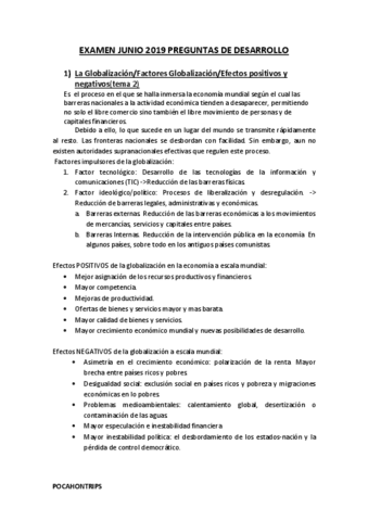 Examen De Junio Preguntas Y Respuestas Pdf