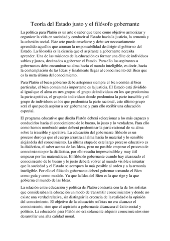 Redacción Teoría del Estado justo y el filósofo gobernante Platón 2ºBachiller.pdf